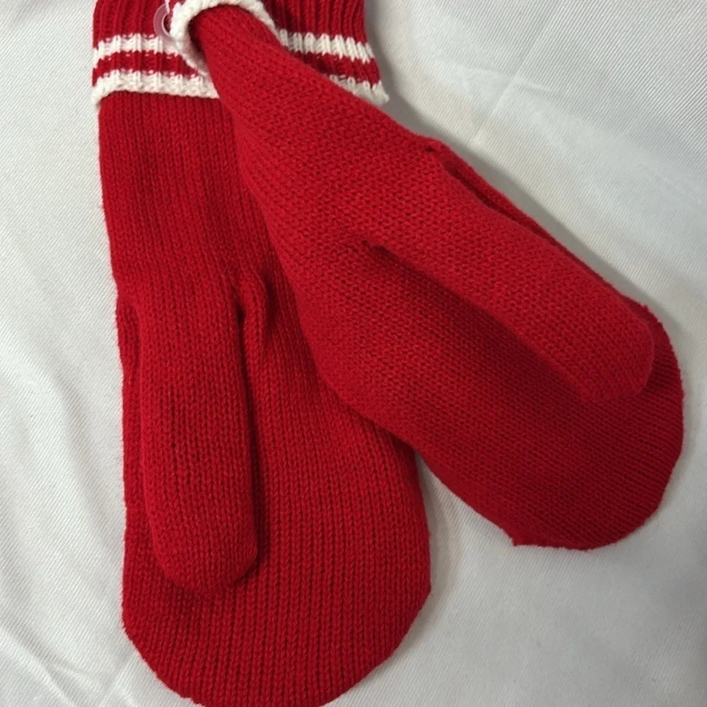 Gertex thick lined Knit Mittens Soft Warm Stretchy One Size Fits Most gloves